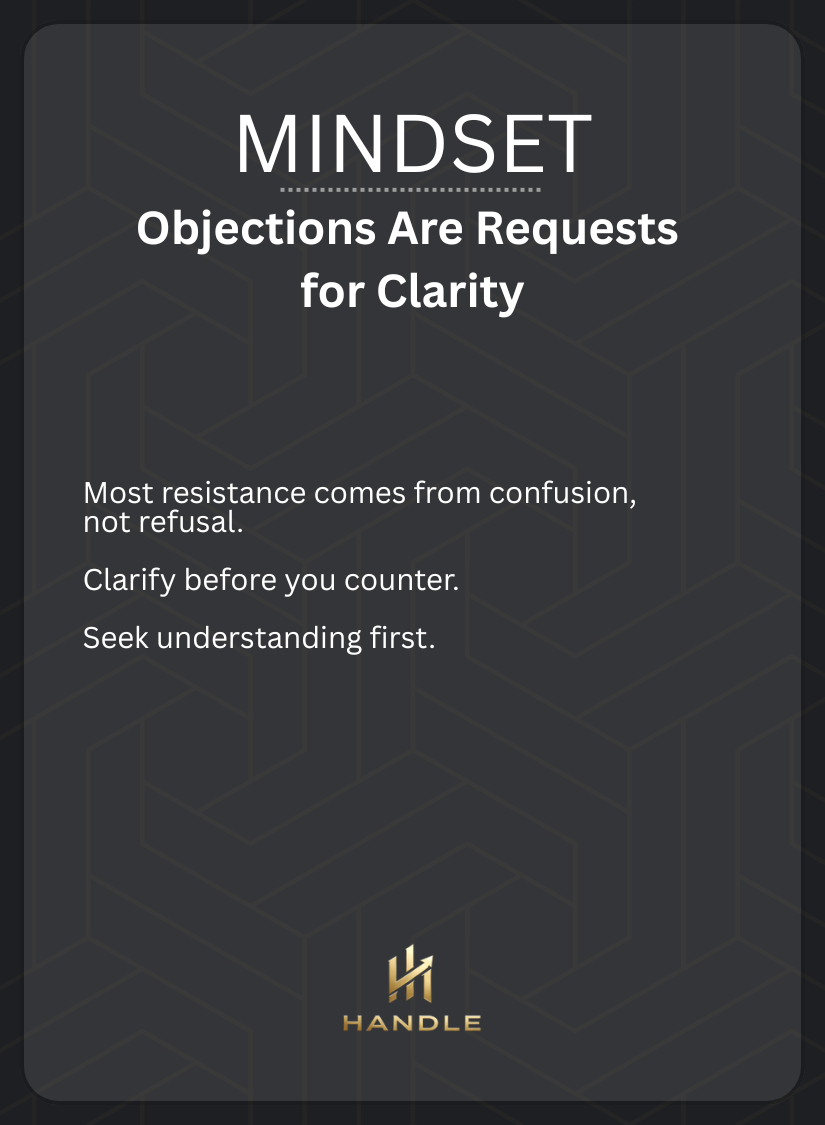 HANDLE: Car Sales Objection Training Deck (52 Cards)